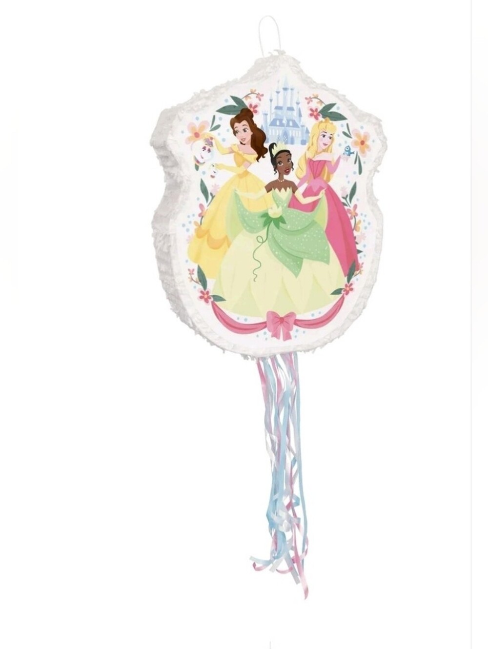 Disney Princess Pull-String Piñata with Pink, Green & Yellow Accents